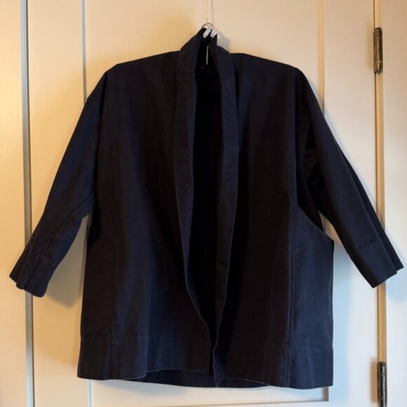 Elizabeth Suzann Jackets & Blazers - Elizabeth Suzann Clyde Cotton Canvas Jacket in Navy XS